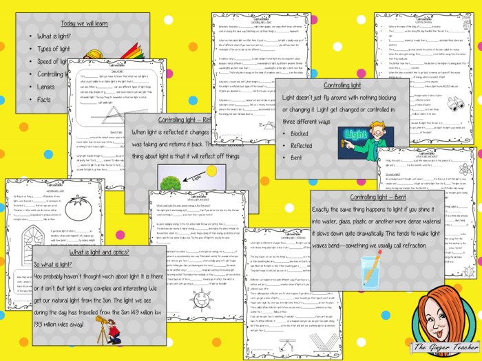 Light and optics webquest answer key